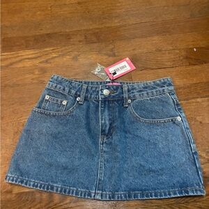 Edikted Denim Mini Skirt